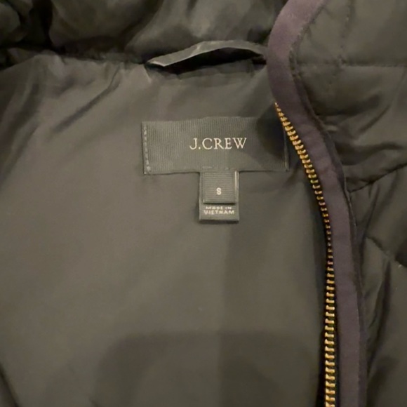 J. Crew Quilted Down Vest | Size Small | Black - Picture 2 of 3